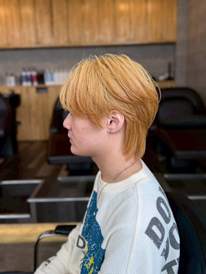 マレットヘアメンズウルフセンター分け/東伏見/田無
