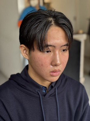 フェザーパーママッシュセンターパートセンター分け