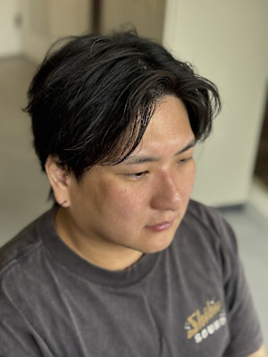 フェザーパーママッシュセンターパートウルフ