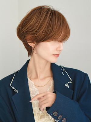 前下がりショート・ボブ/絶壁解消/前髪あり/40代/30代