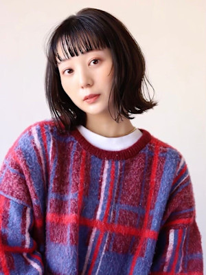 大人可愛い20代30代40代ハッシュカットイメチェン似合わせ