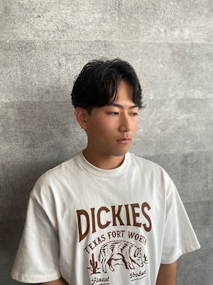 20代30代40代◎似合わせカットメンズ毛流れ黒髪フェザーパ