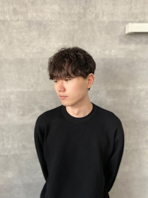 20代30代40代◎似合わせメンズ流行シャドウパーマ韓国マッ
