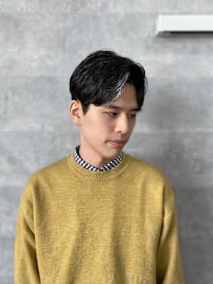 20代30代40代◎似合わせカットメンズ流行毛流れ黒髪アップ
