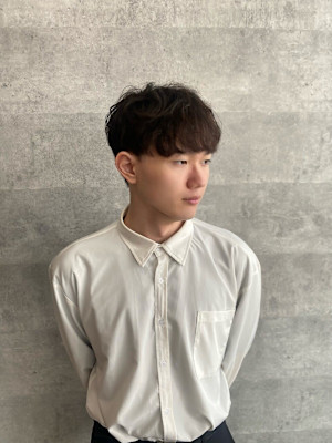 20代30代40代◎似合わせカットニュアンスパーマ黒髪韓国マ