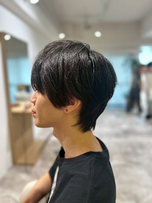 20代30代40代◎似合わせカットサーフカールブルーブラック