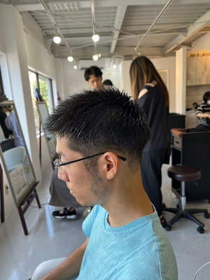 20代30代40代◎似合わせツーブロックブルーブラック