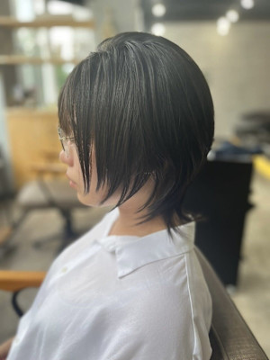 20代30代40代◎似合わせカット暗めカラーショートウルフ