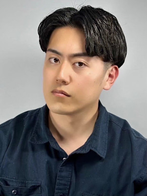 センターパートローフェード