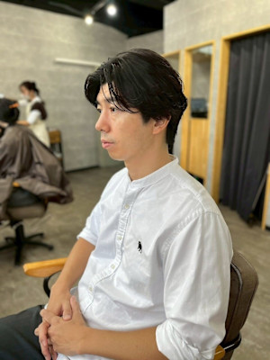 20代30代40代◎刈り上げセンターパートマッシュ