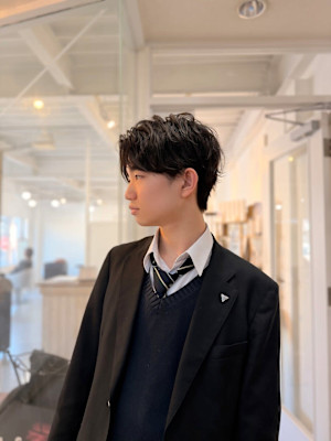 20代30代40代◎メンズナチュラルマッシュウルフ/高田馬場