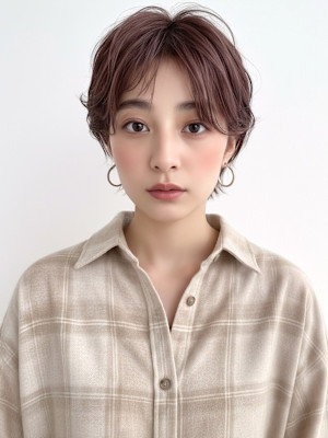 小顔◎ショートウルフ×くびれショート30代40代垢抜けp3
