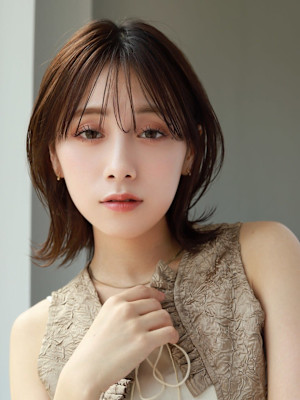 大人女性外ハネレイヤーボブ/高田馬場/新宿/代々木/目白新大