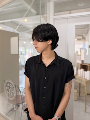 メンズセンターパートウルフ/高田馬場/新宿/代々木/新大久保
