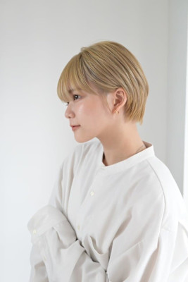 20代30代40代イメチェン似合わせカットハイトーンショート