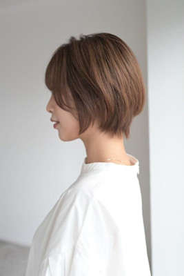 20代30代40代イメチェン似合わせカットフルバングショート