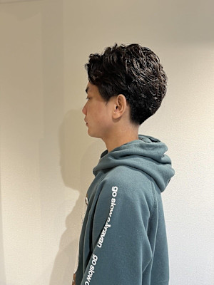 【soy-kufu】MEN'S HAIRマッシュパーマアッシ