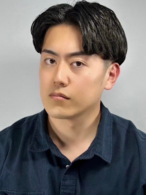 大宮メンズツーブロックセンターパート韓国風ビジネスヘア