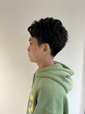 【soy-kufu】MEN'S HAIRマッシュパーマアッシ