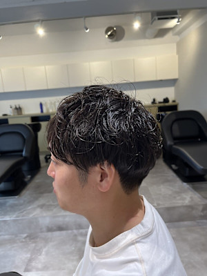 【soy-kufu】MEN'S HAIRマッシュパーマアッシ