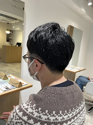 【soy-kufu】MEN'S HAIRマッシュパーマアッシ