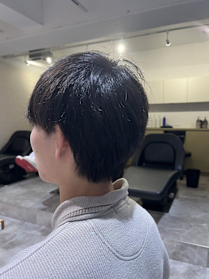 【soy-kufu】MEN'S HAIRマッシュパーマアッシ