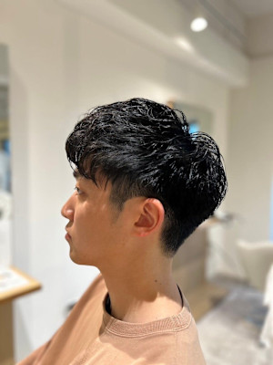 【soy-kufu】MEN'S HAIRマッシュパーマアッシ