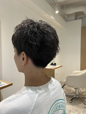 【soy-kufu】MEN'S HAIRマッシュパーマアッシ