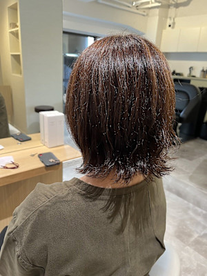 大人可愛い◎20代30代40代外はねカールシアーカラーセミデ