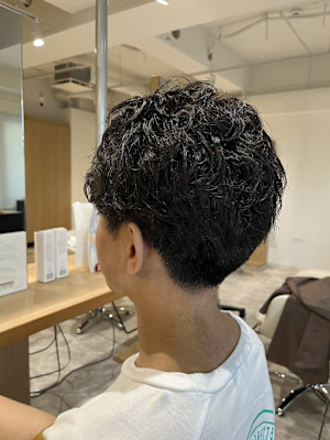 【soy-kufu】MEN'S HAIRカルマパーマアッシュ