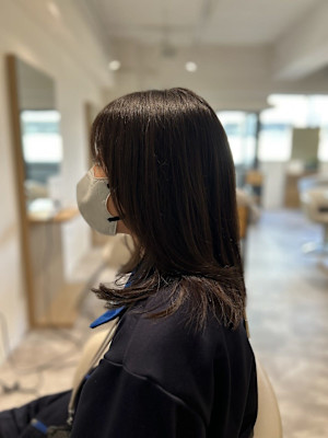 スタイル名 大人可愛い◎イメチェンセミディシアーカラー