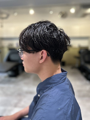 【soy-kufu】MEN'S HAIRアッシュブラックカル
