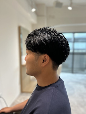 【soy-kufu】MEN'S HAIRアッシュブラックカル