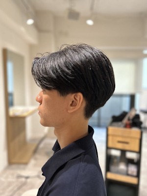【soy-kufu】MEN'S HAIRアッシュブラックカル