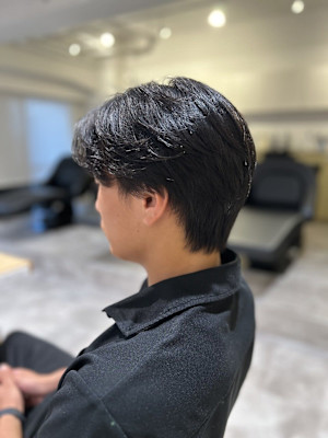 【soy-kufu】MEN'S HAIRアッシュブラック流し