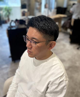 20代30代40代◎似合わせカット刈り上げ2ブロックブルーブ