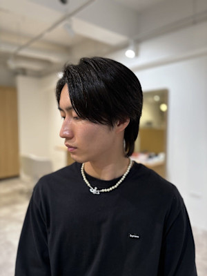 メンズ 20代30代40代◎似合わせカットウルフブルーブラッ