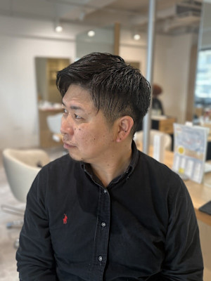 20代30代40代◎似合わせカット刈り上げ2ブロックブルーブ