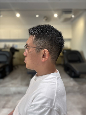 20代30代40代◎イメチェン刈り上げソフモヒブルーブラック