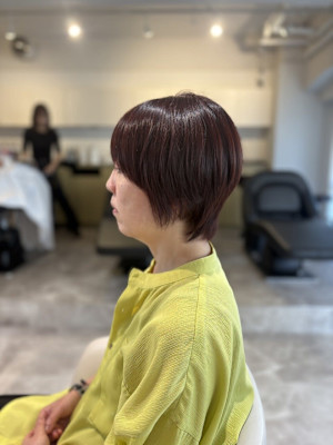 20代30代40代◎似合わせカットチェリーブラウン大人ショー
