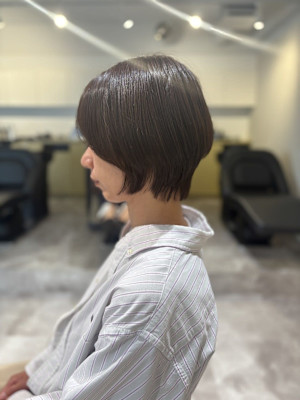 20代30代40代◎首元スッキリ！大人可愛い丸みショートボブ