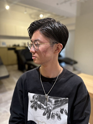 20代30代40代◎似合わせカット韓国マッシュブルーブラック