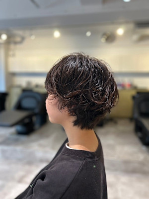 20代30代40代マッシュショートマッシュパーマショートパー