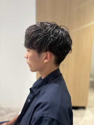 20代30代40代◎似合わせカットニュアンスパーマブルーブラ