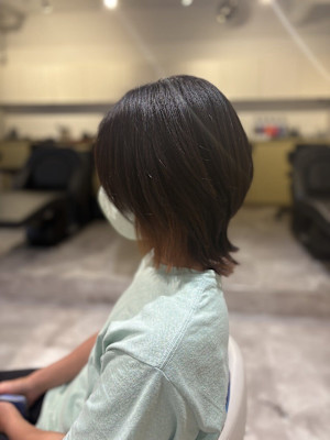 20代30代40代◎似合わせカットミニウルフインナーカラー