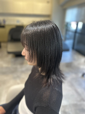 レディース20代30代40代◎卵型似合わせカット丸型外ハネボ