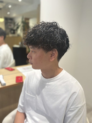 20代30代40代◎似合わせカットブルーブラックソフトツイス