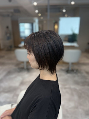 20代30代40代◎似合わせカット暗めカラーショートウルフ