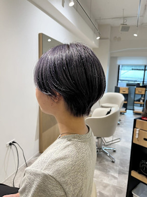 20代30代40代◎似合わせカットデザインカラーパープルショ