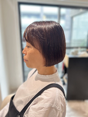 20代30代40代◎似合わせカットイメチェンオリーブグレーボ